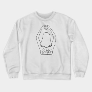 Swiftie Heart Hands - Black Crewneck Sweatshirt